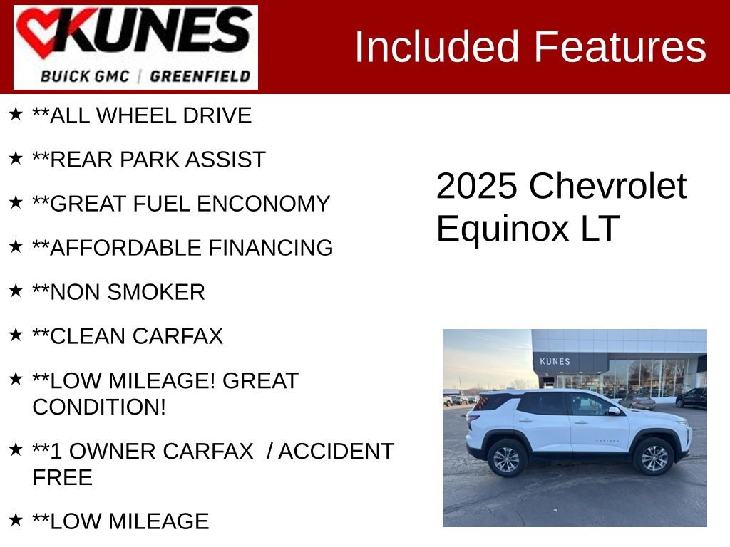Used 2025 Chevrolet Equinox LT AWD/4WD image 3