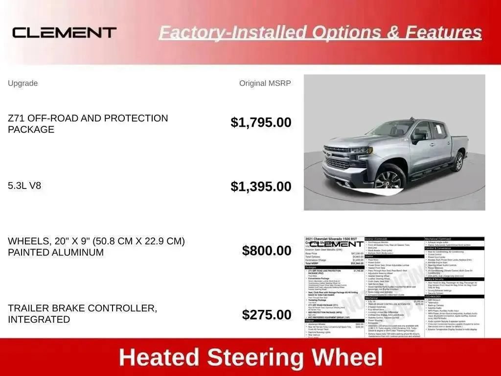 Used 2021 Chevrolet Silverado 1500 RST AWD/4WD image 71