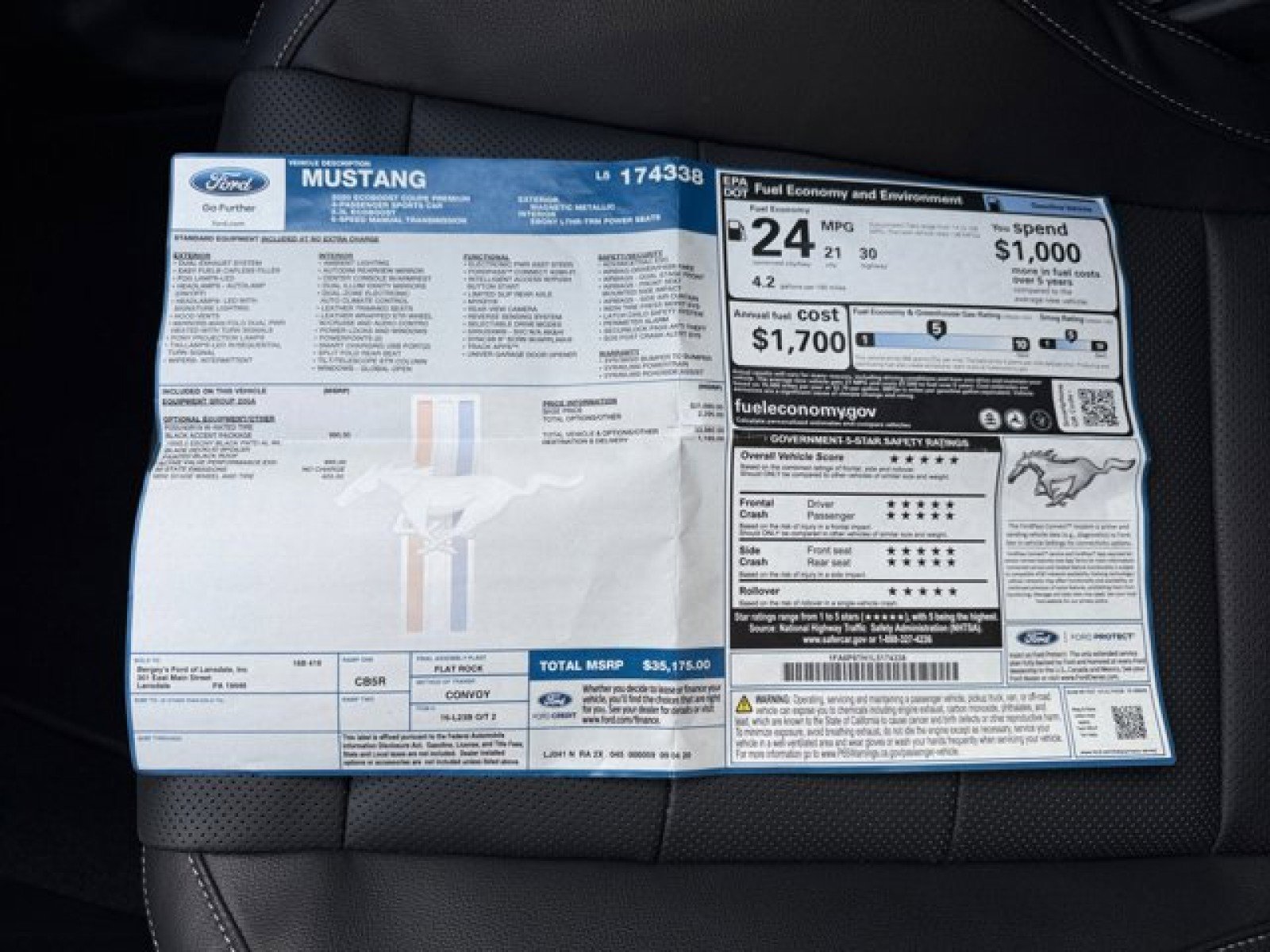 Used 2020 Ford Mustang Premium w/ Black Accent Package image 22