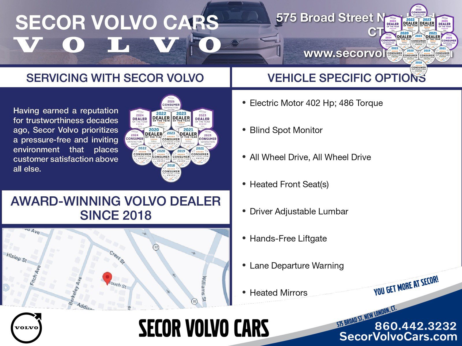 Used 2023 Volvo C40 P8 Recharge Plus w/ Climate Package AWD/4WD image 4
