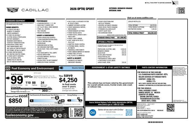 Used 2026 Cadillac Optiq Sport 1 video 3