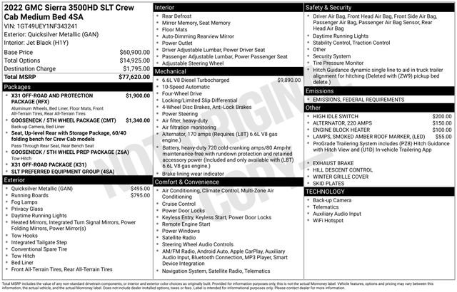 Used 2022 GMC Sierra 3500 SLT image 22