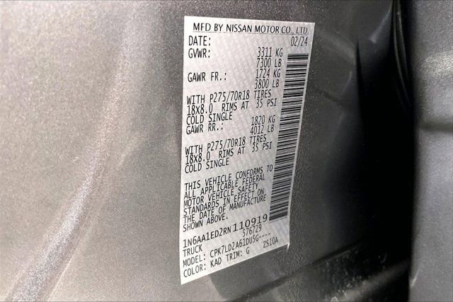 Used 2024 Nissan Titan PRO-4X w/ Pro-4x Convenience Package AWD/4WD image 34