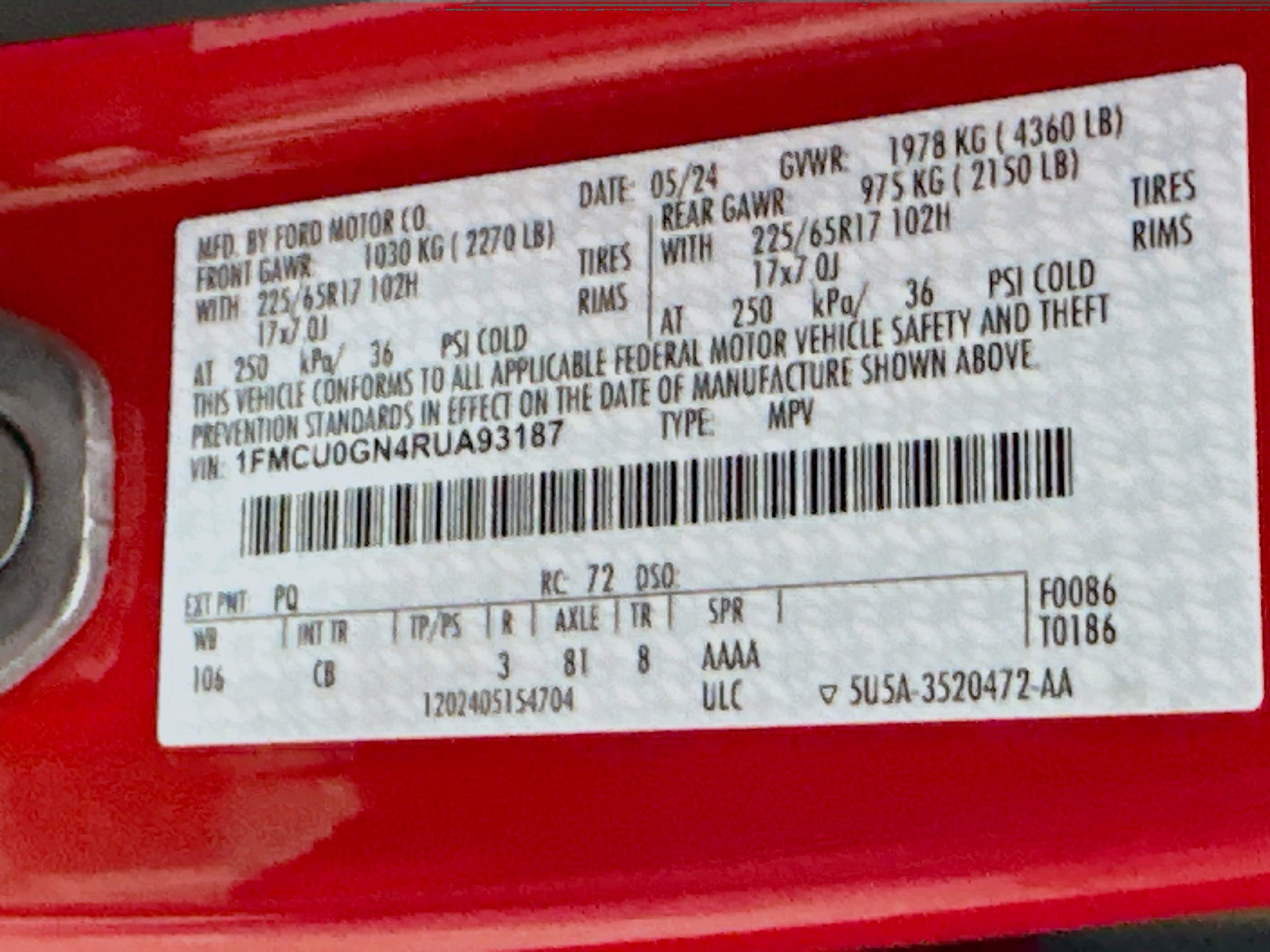 Used 2024 Ford Escape Active image 12