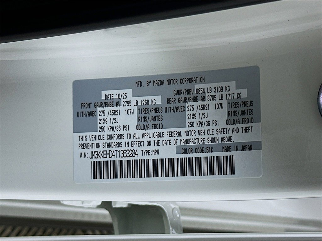 New 2026 MAZDA CX-90 3.3 Turbo w/ Premium Plus Pkg image 27