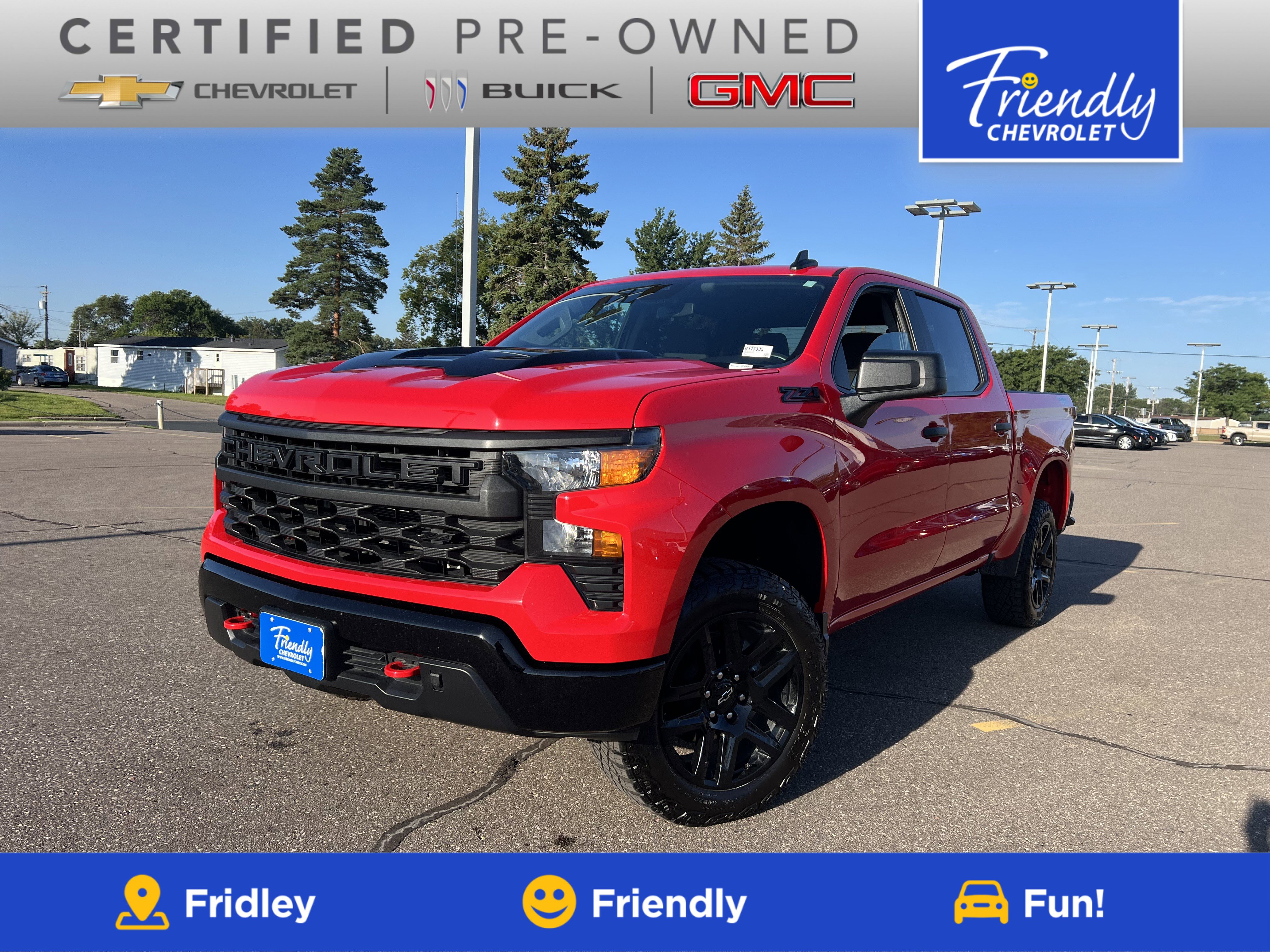 Certified 2024 Chevrolet Silverado 1500 Custom Trail Boss w/ LPO, Dark Essentials Package