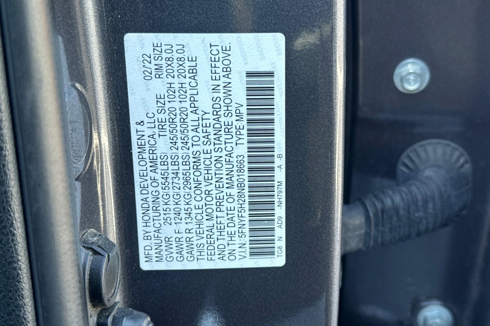 Certified 2022 Honda Pilot Special Edition image 22