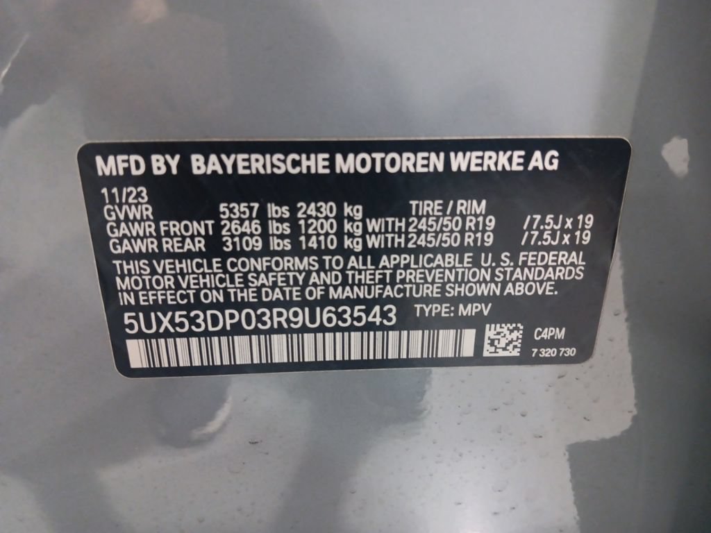 Certified 2024 BMW X3 xDrive30i w/ Premium Package AWD/4WD image 3