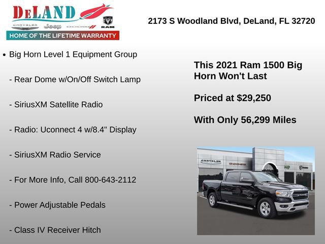 Used 2021 RAM 1500 Big Horn RWD image 18