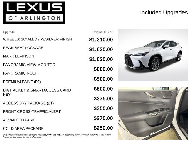 Certified 2025 Lexus NX 350 AWD w/ Rear Seat Package image 4