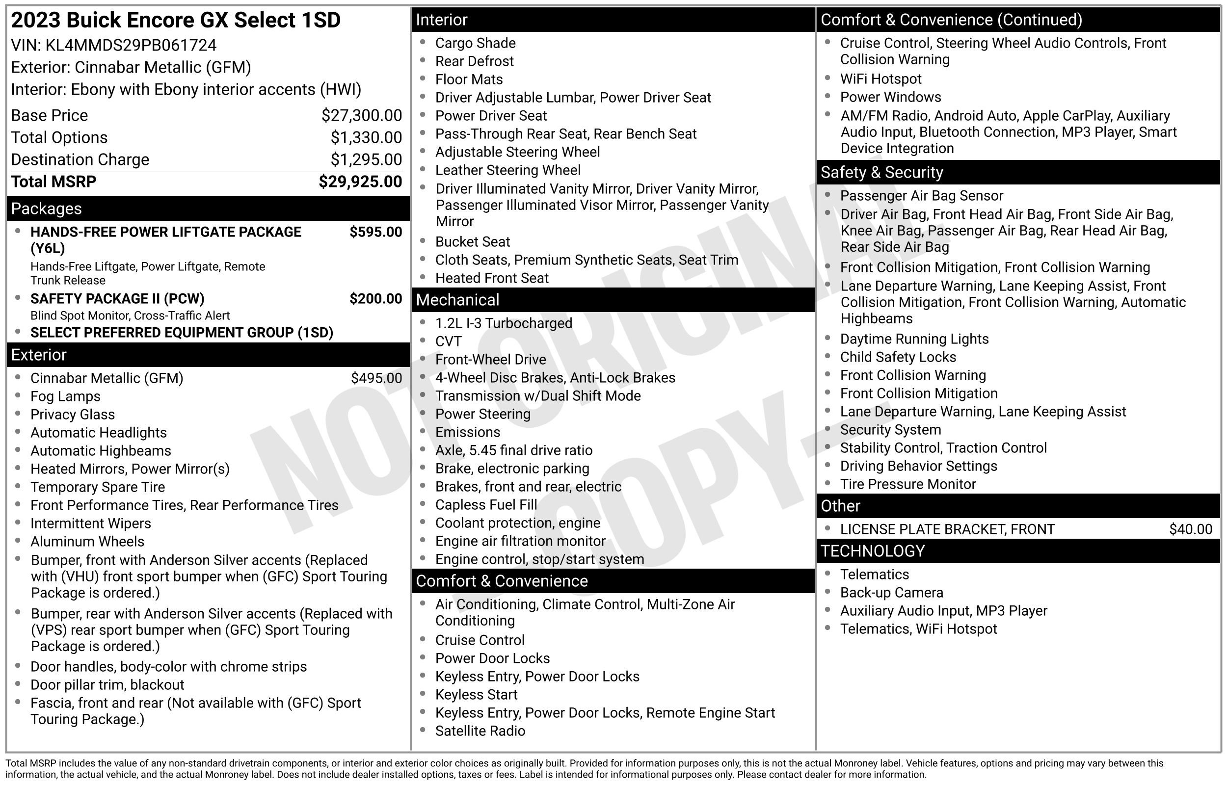 Used 2023 Buick Encore GX Select image 44