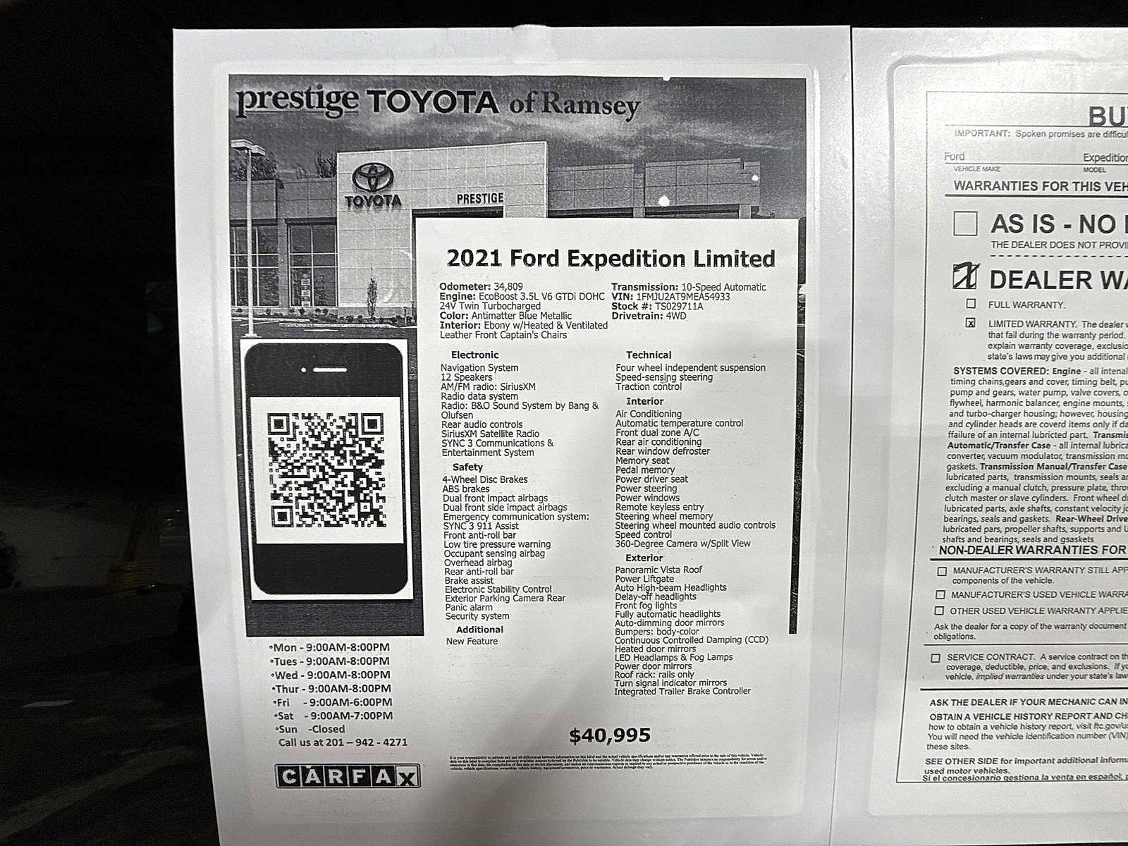 Used 2021 Ford Expedition Limited image 13