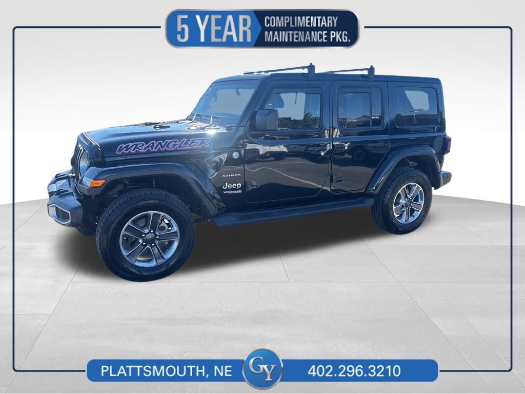 Used 2022 Jeep Wrangler Unlimited Sahara w/ LED Lighting Group AWD/4WD image 1