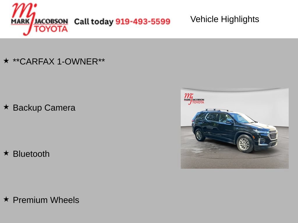 Used 2022 Chevrolet Traverse LT FWD image 7
