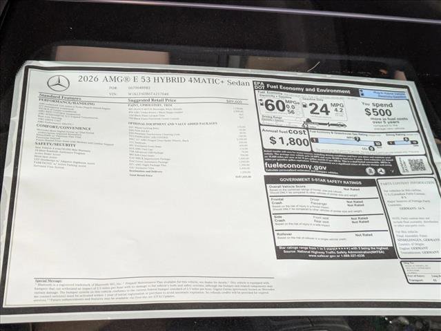 New 2026 Mercedes-Benz E 53 AMG e 4MATIC Sedan image 21