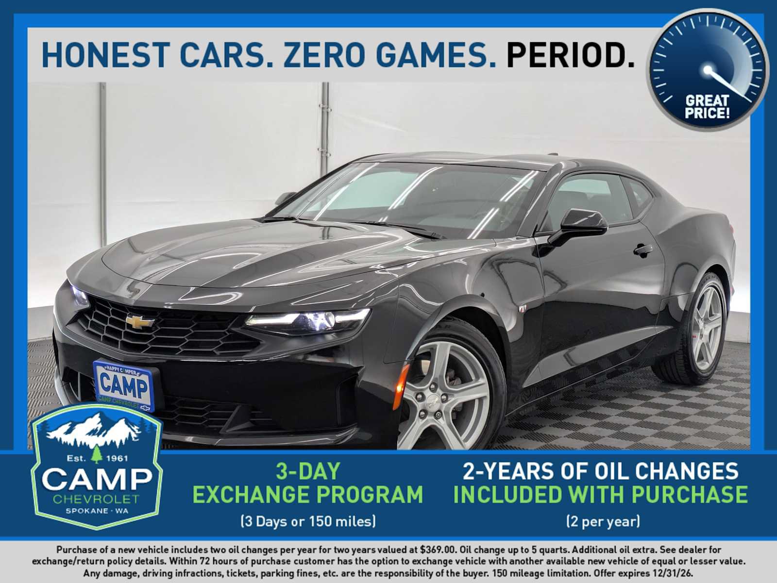 Used 2019 Chevrolet Camaro LT