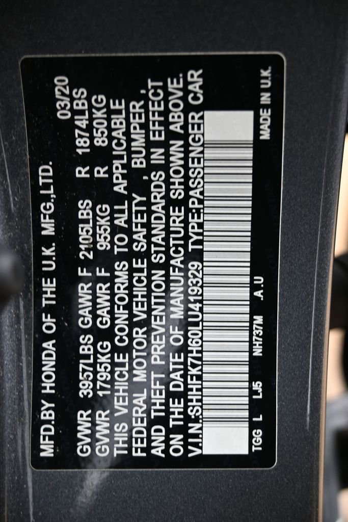 Used 2020 Honda Civic EX image 27