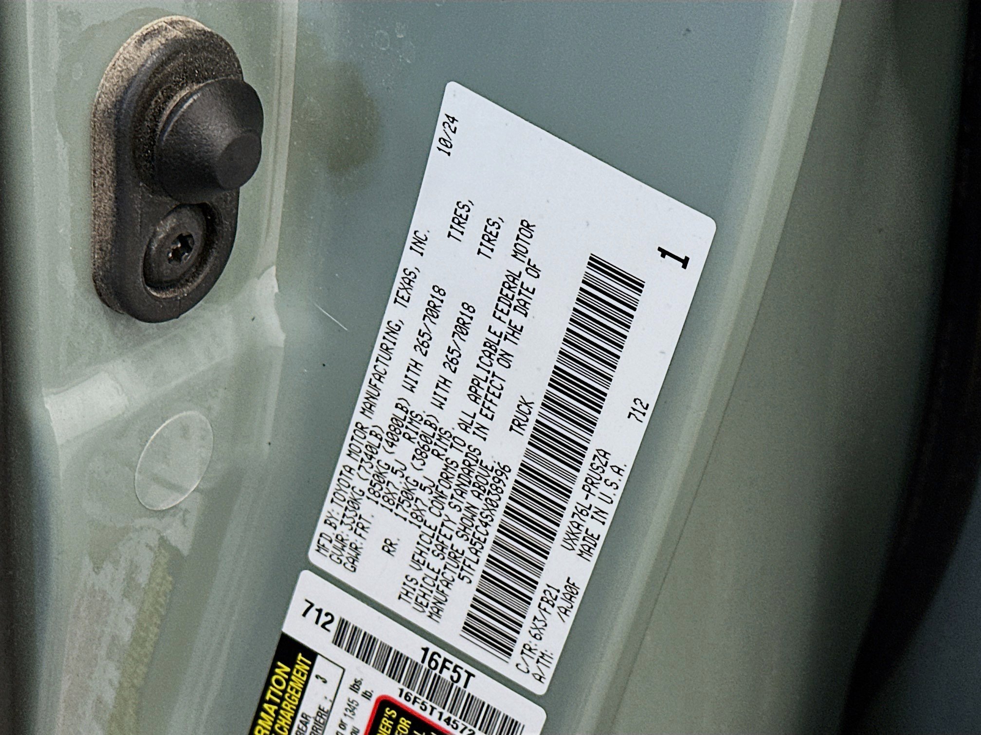 Used 2025 Toyota Tundra SR5 w/ TRD Off-Road Package image 12