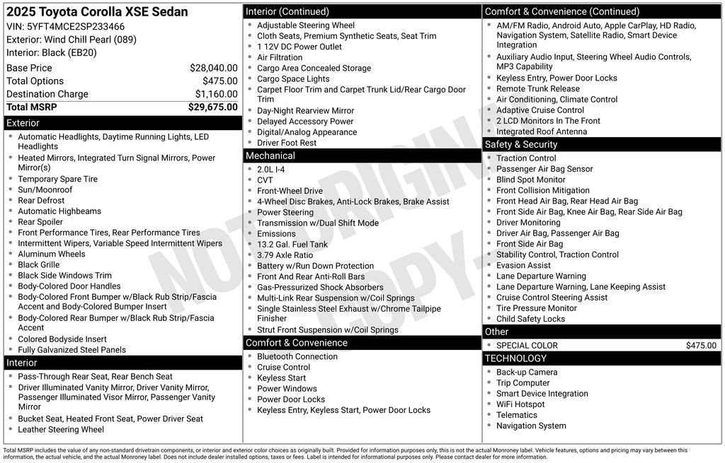 Used 2025 Toyota Corolla XSE image 6