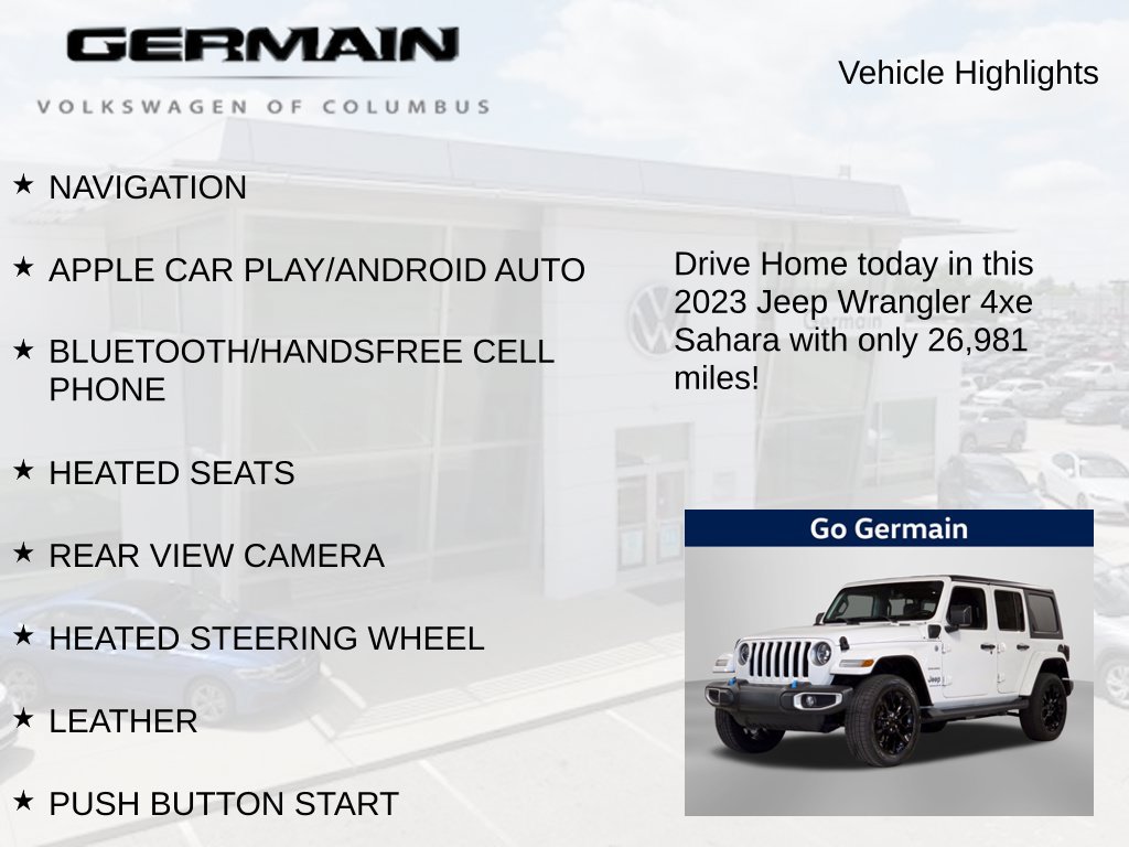 Used 2023 Jeep Wrangler Unlimited Sahara w/ Cold Weather Group AWD/4WD image 5