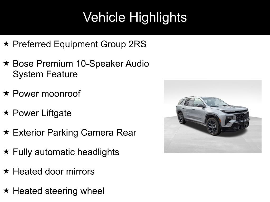 Used 2024 Chevrolet Traverse RS image 2