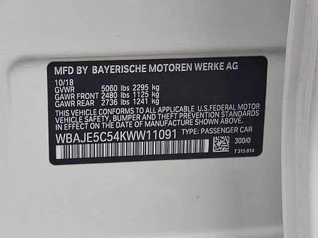 Used 2019 BMW 540i w/ M Sport Package RWD image 26