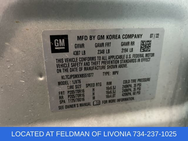 Certified 2022 Chevrolet Trax LT w/ LT Convenience Package image 31