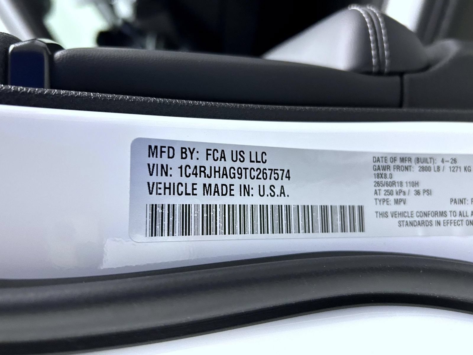 New 2026 Jeep Grand Cherokee Laredo X AWD/4WD image 23