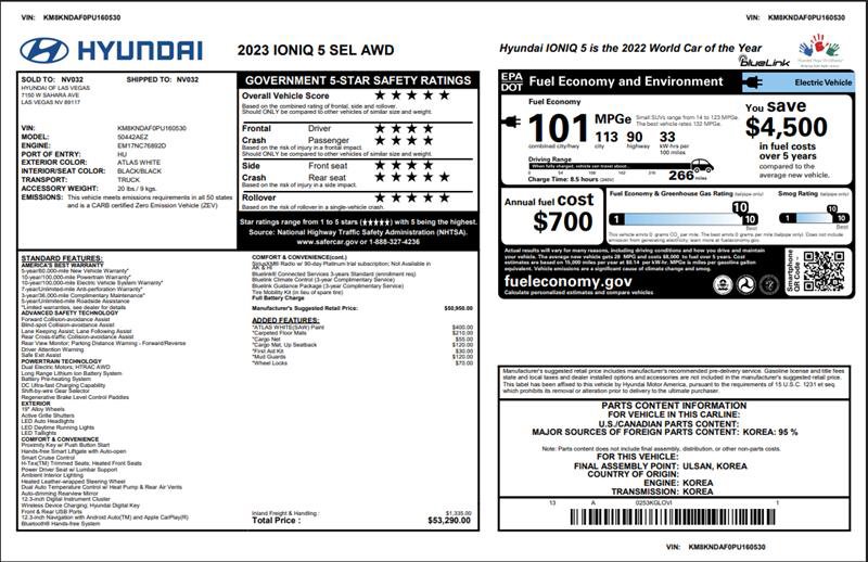 Used 2023 Hyundai Ioniq 5 SEL AWD/4WD image 3
