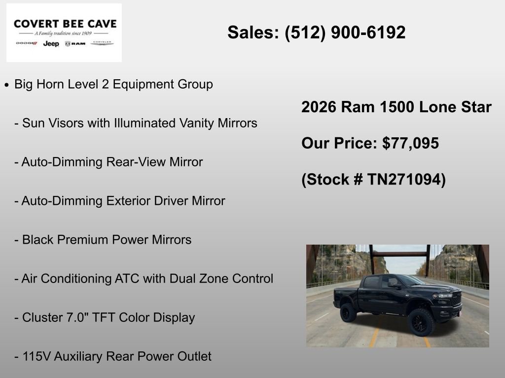 New 2026 RAM 1500 Lone Star AWD/4WD image 12
