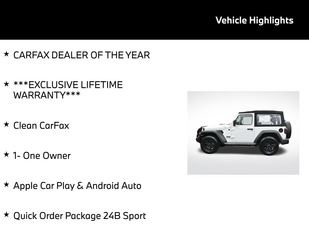 Used 2024 Jeep Wrangler Sport AWD/4WD image 5