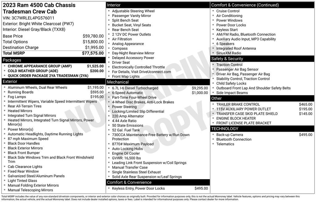 Used 2023 RAM 4500 Tradesman w/ Chrome Appearance Group image 12