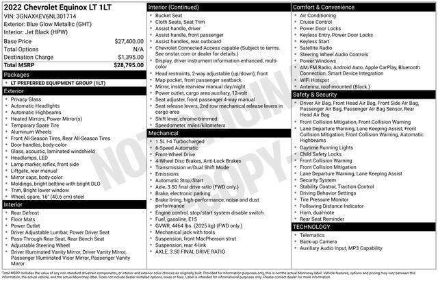 Certified 2022 Chevrolet Equinox LT image 40