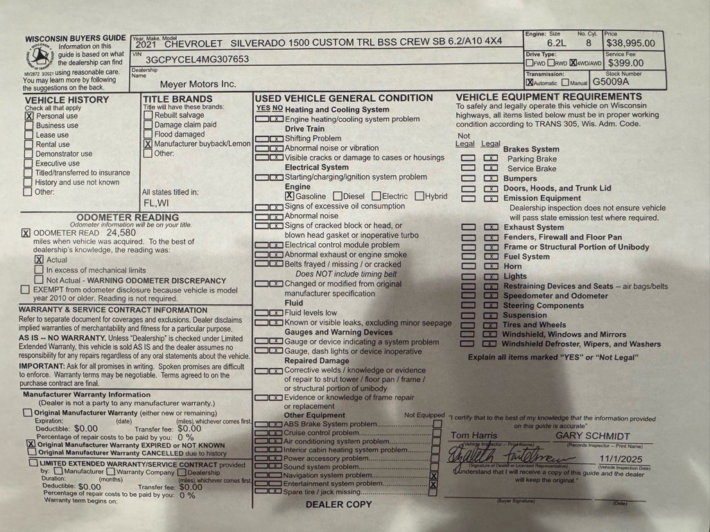 Used 2021 Chevrolet Silverado 1500 Custom Trail Boss w/ Realtree Special Edition image 28