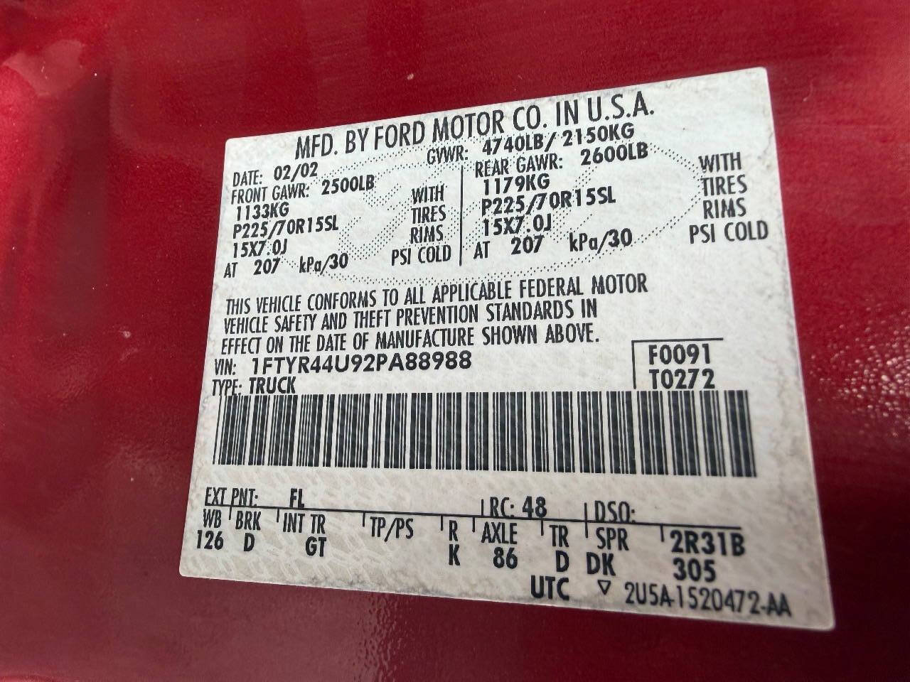 Used 2002 Ford Ranger XLT RWD image 15