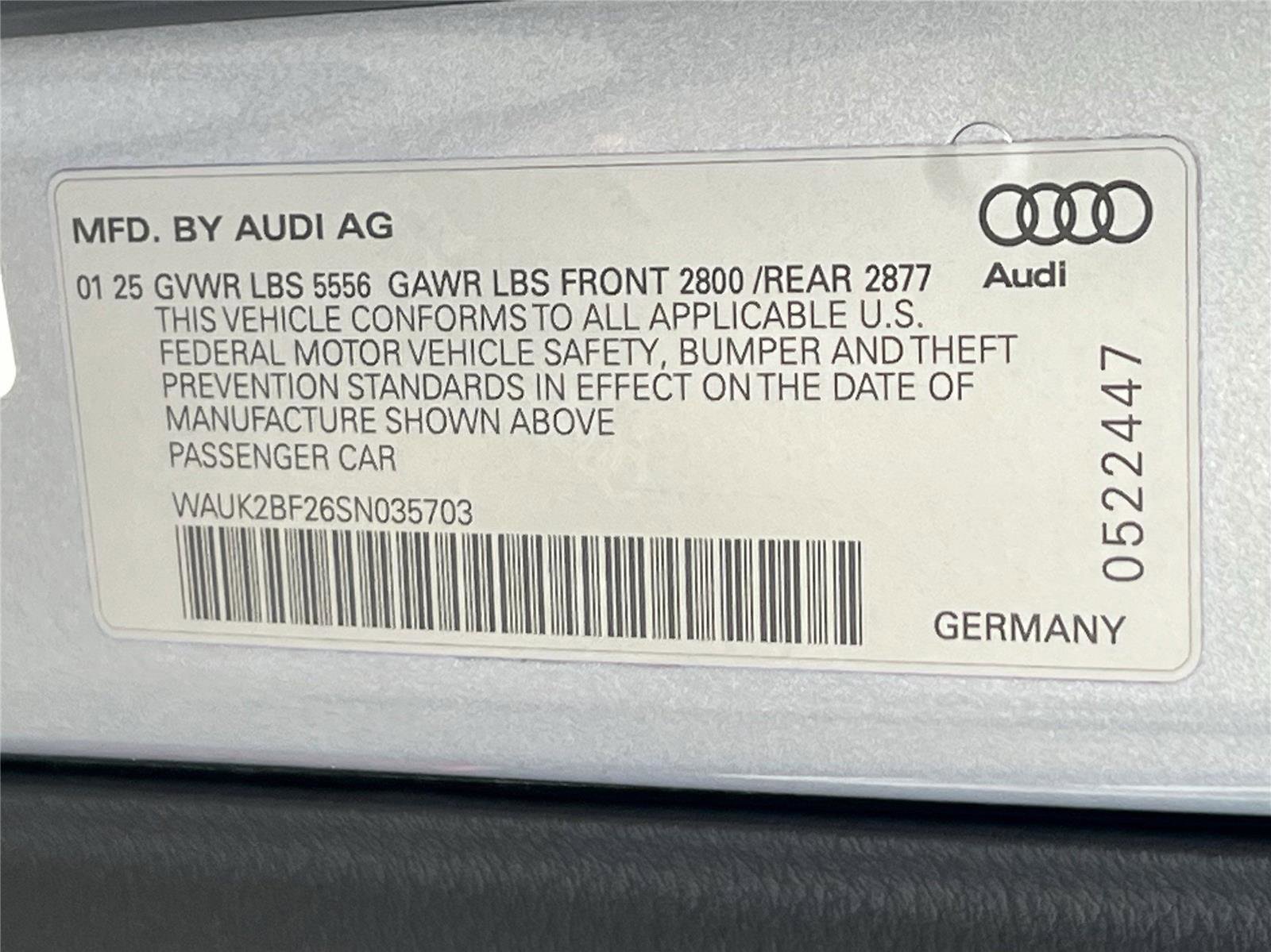 Used 2025 Audi A6 3.0T Premium w/ Convenience Plus Package image 25