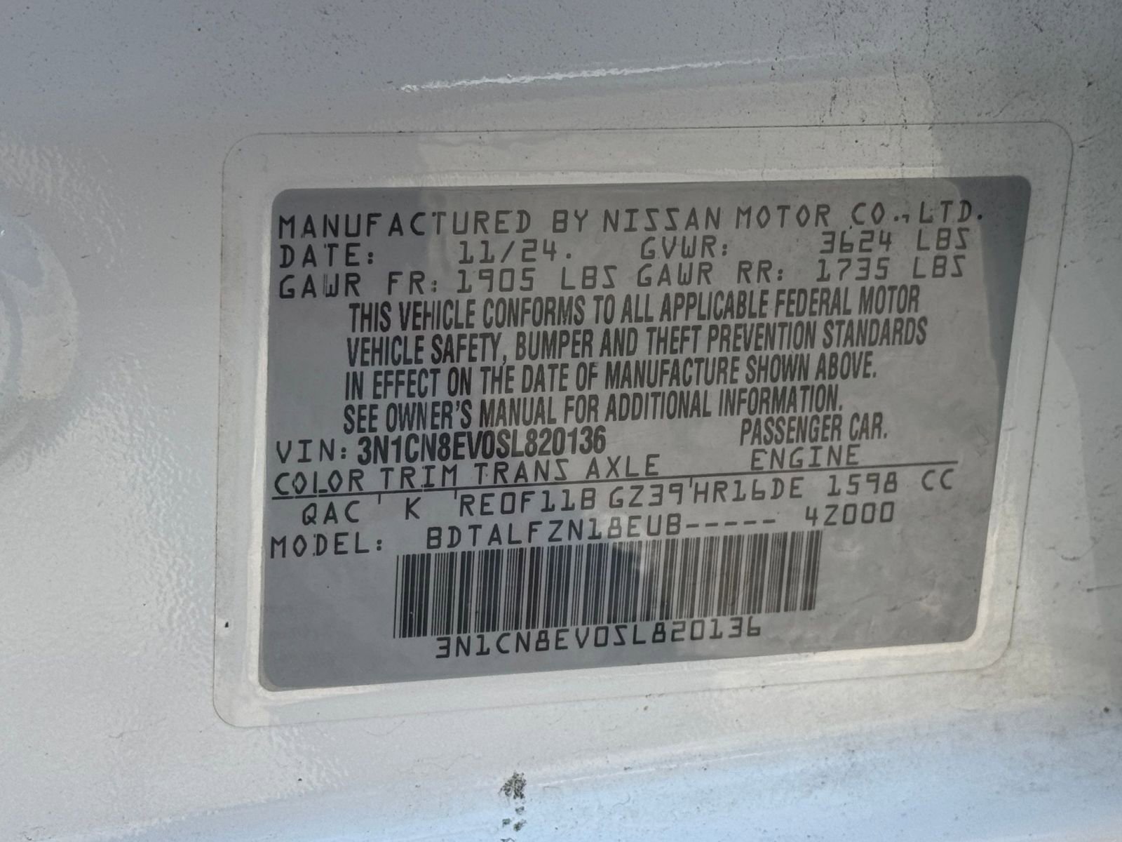 Used 2025 Nissan Versa SV image 24