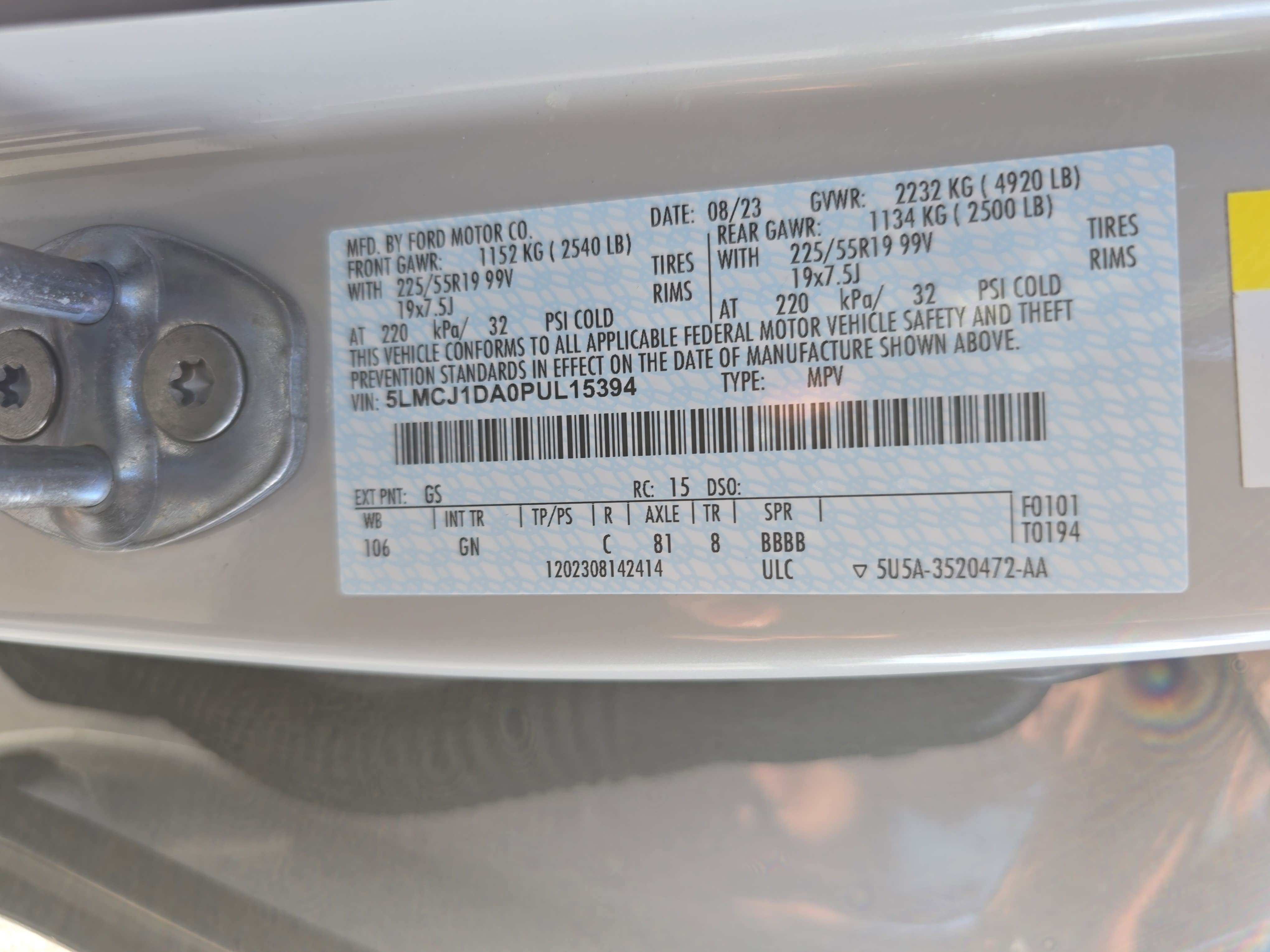 Certified 2023 Lincoln Corsair AWD w/ Equipment Group 102A image 36