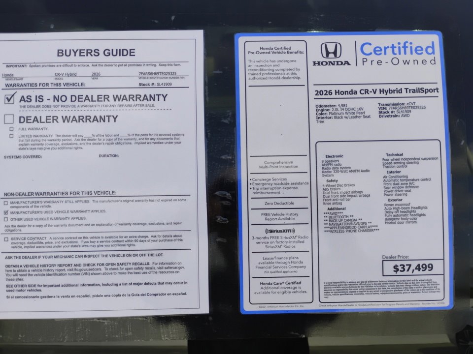 Certified 2026 Honda CR-V TrailSport image 33