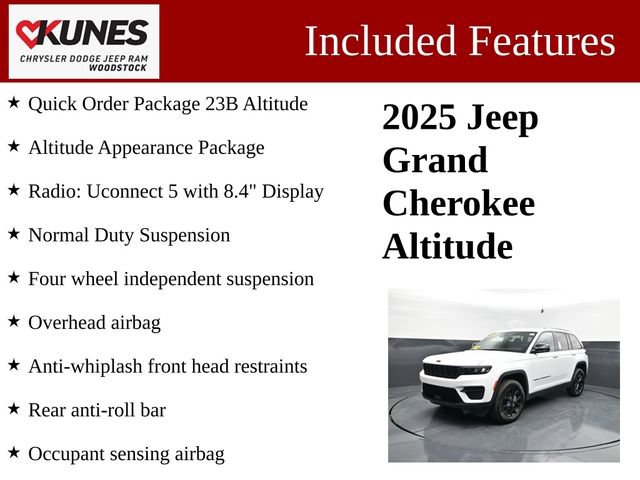 Used 2025 Jeep Grand Cherokee Altitude AWD/4WD image 3