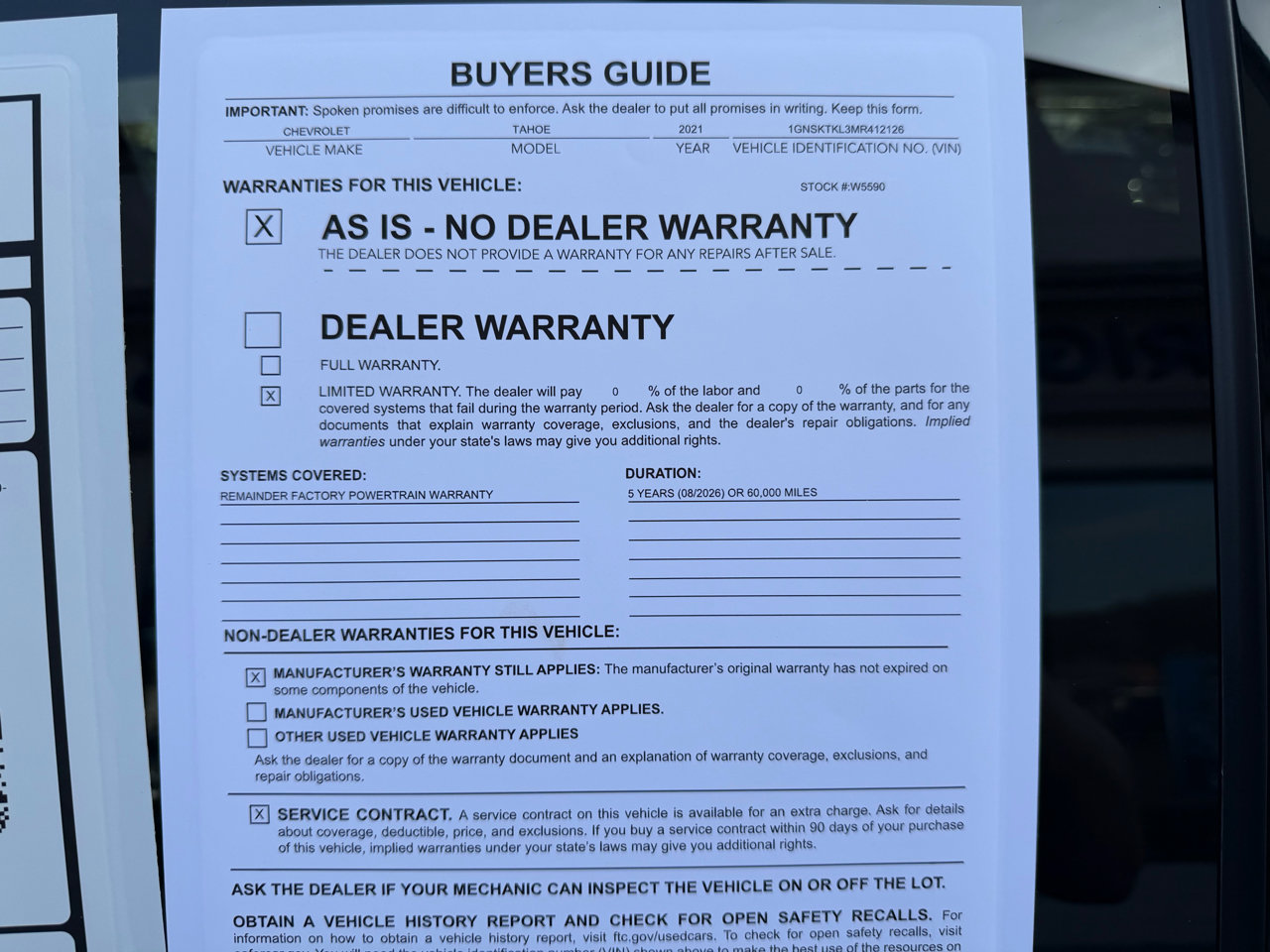 Used 2021 Chevrolet Tahoe High Country w/ Premium Package 2 image 23