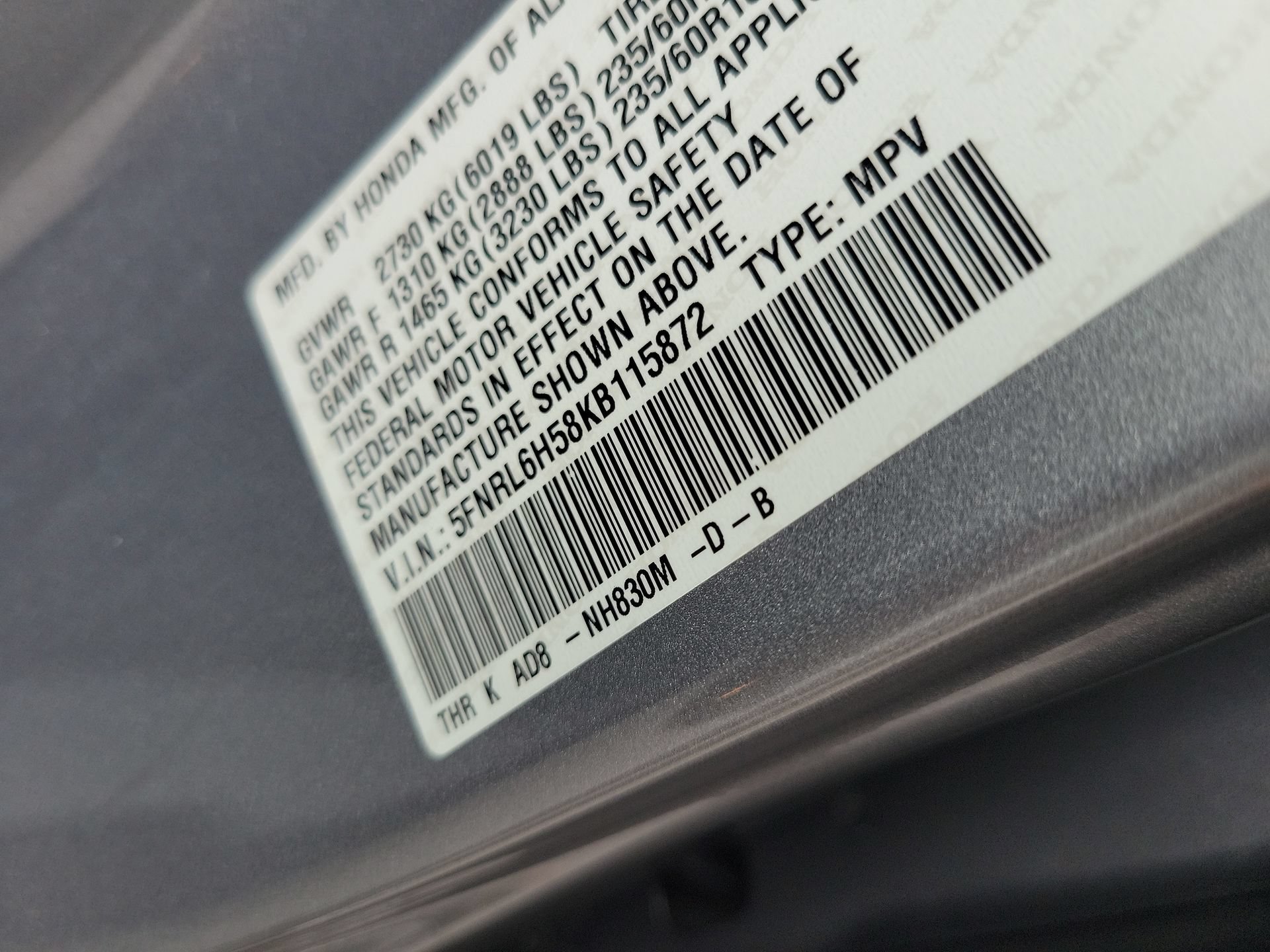 Used 2019 Honda Odyssey EX image 32