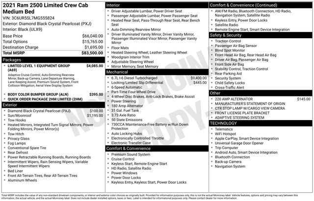 Used 2021 RAM 2500 Limited image 3