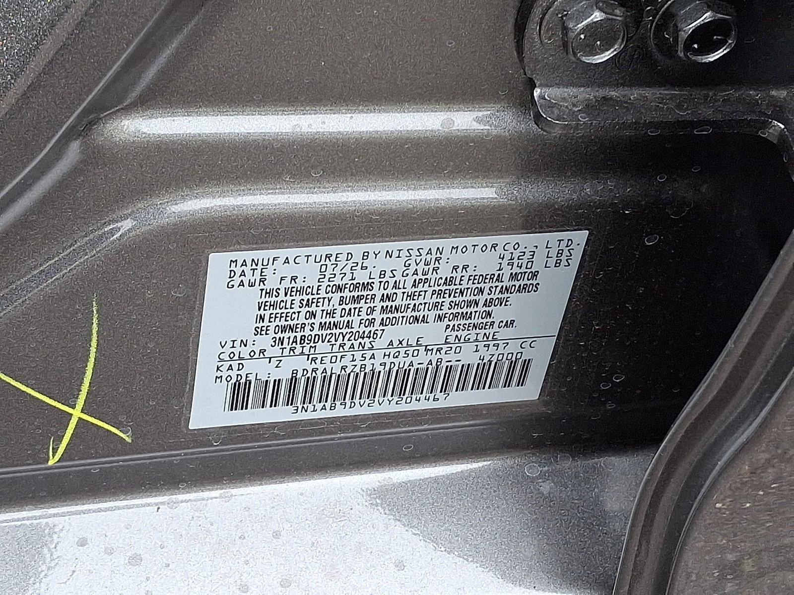 New 2027 Nissan Sentra SR w/ SR All Weather Package FWD image 20