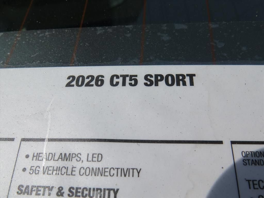 New 2026 Cadillac CT5 Sport w/ Technology Package RWD image 9
