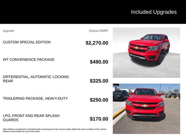 Used 2017 Chevrolet Colorado W/T w/ Custom Special Edition AWD/4WD image 8