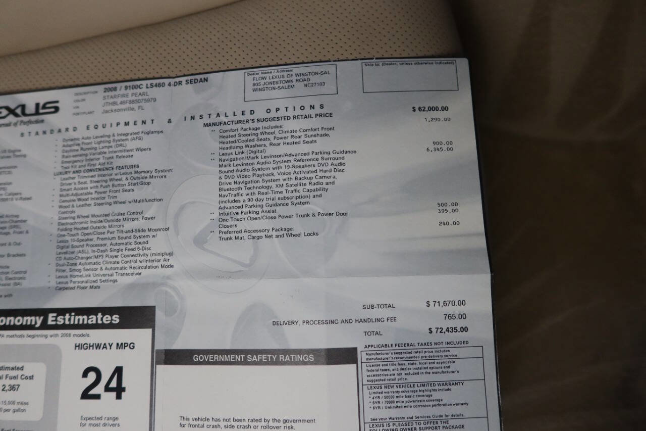 Used 2008 Lexus LS 460 image 43