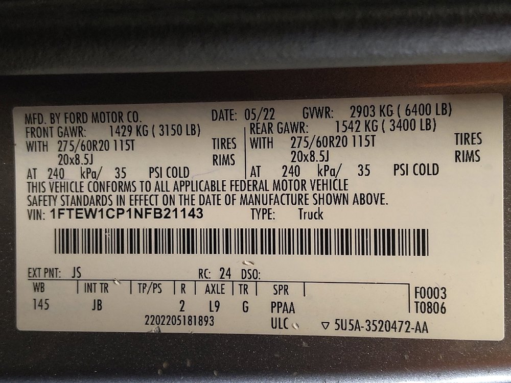 Used 2022 Ford F150 XL w/ STX Appearance Package image 33