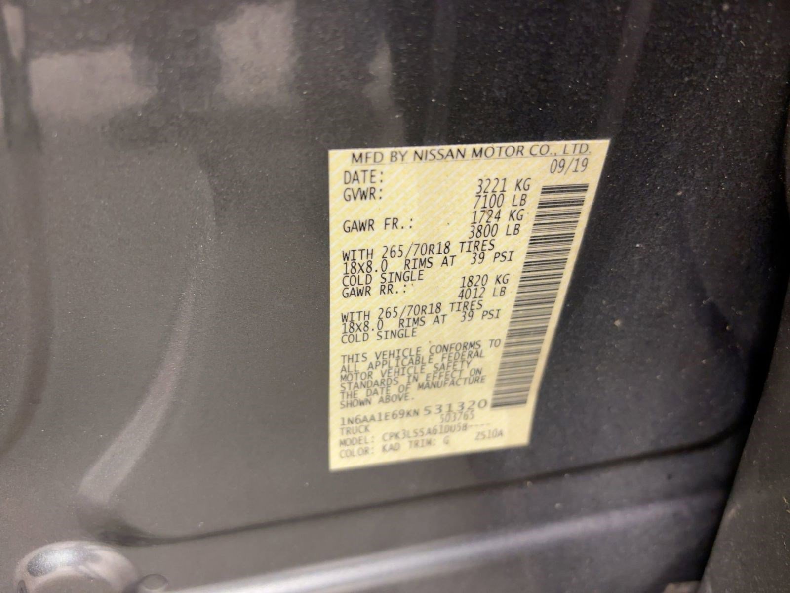 Used 2019 Nissan Titan SV w/ SV Convenience Package image 19