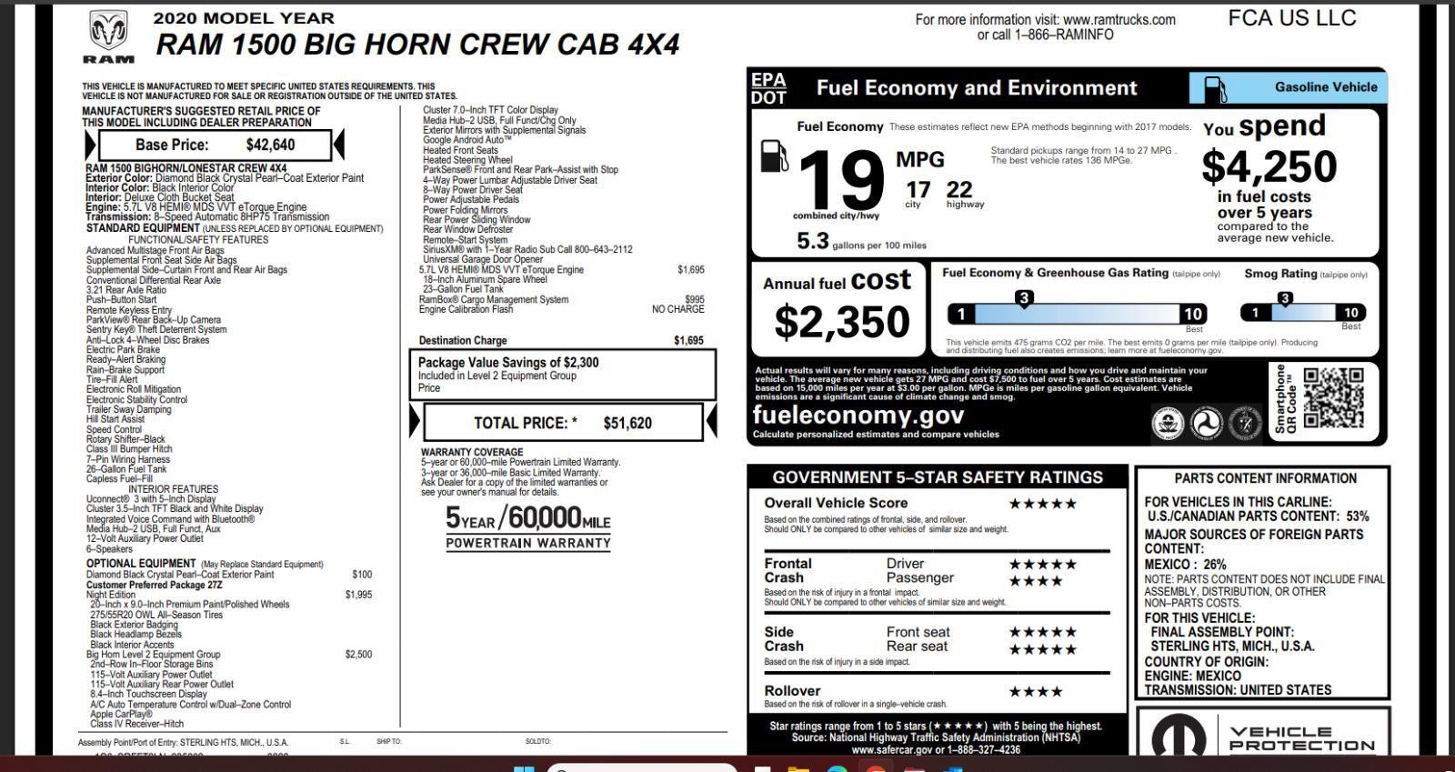 Used 2020 RAM 1500 Big Horn image 4